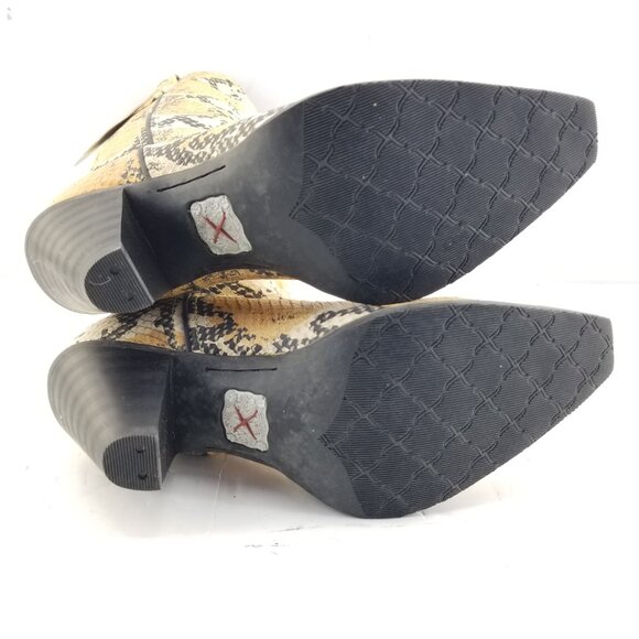 Twisted X Women's  Simulated Snake Skin Cowboy Western Boots Size 7.5B - Picture 13 of 16